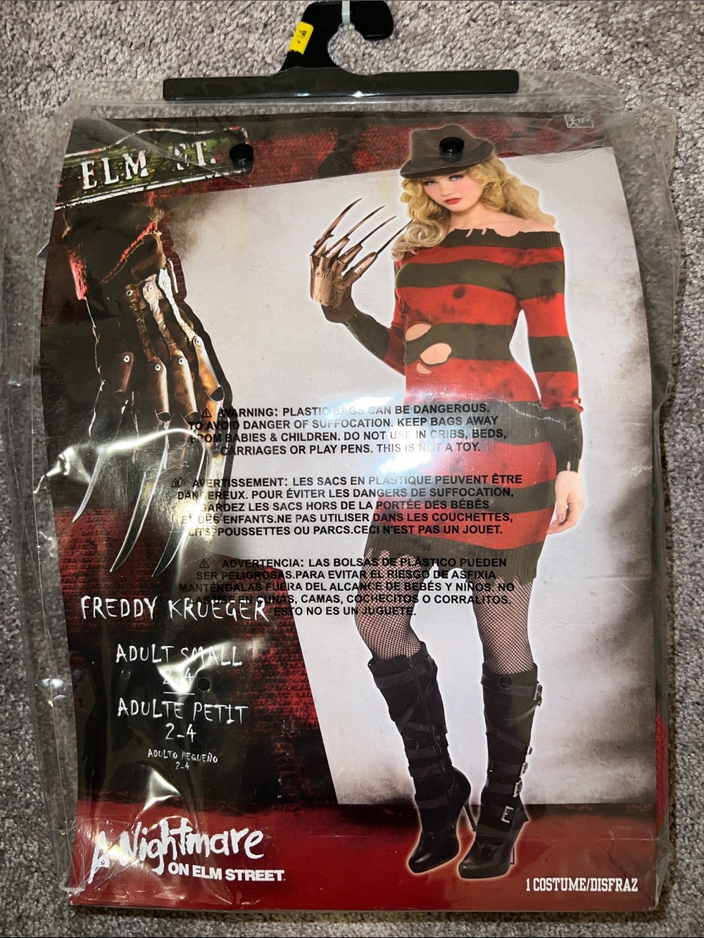A Nightmare on Elm Street Freddy Krueger Women’s Halloween Costume